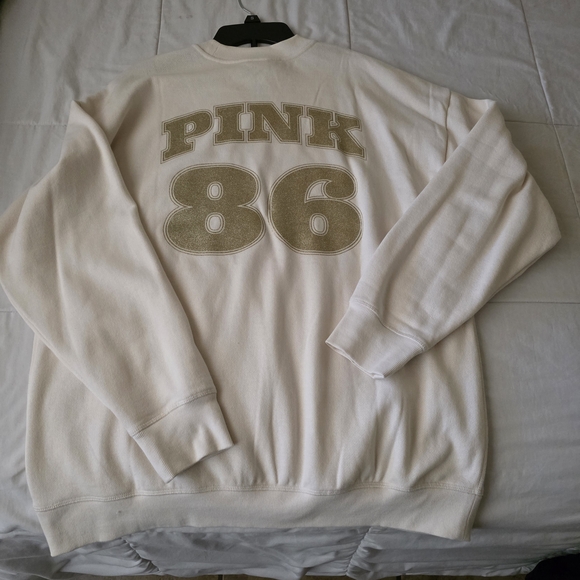 Victoria's Secret Pink 86 Cream Sweater - Picture 1 of 4